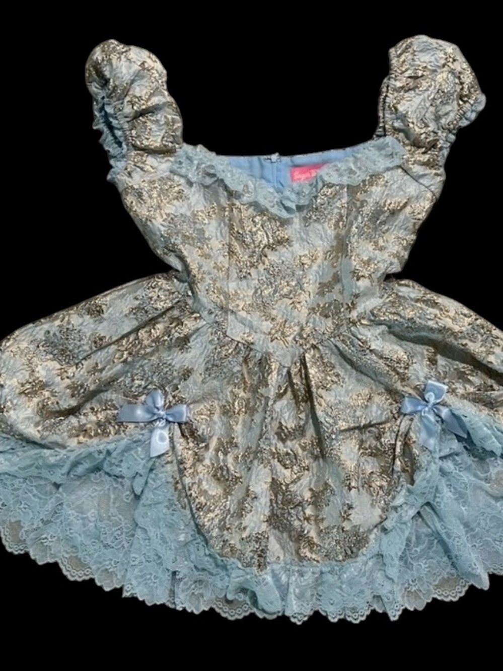Dolls Kill Sugar Thrillz Tea and Circumstance brocade dress NWT XS HTF Deadstock
